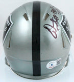 Warren Sapp Autographed Raiders Flash Speed Mini Helmet w/HOF-Beckett W Hologram