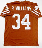Ricky Williams Autographed Orange College Style Jersey w/SWED- JSA W Auth *Black