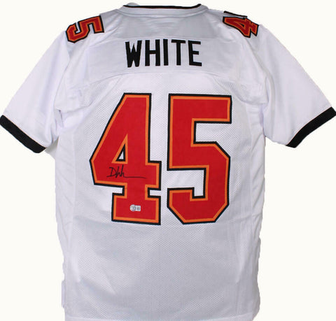 Devin White Autographed White Pro Style Jersey-Beckett W Hologram *Black