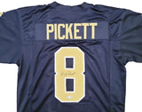 PITTSBURGH PANTHERS KENNY PICKETT AUTOGRAPHED NAVY JERSEY BECKETT BAS QR 202976