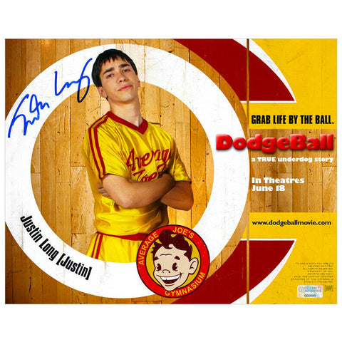 Justin Long Autographed Dodgeball A True Underdog Story 8x10 Promo Photo