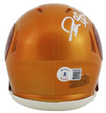 WFT Deion Sanders Authentic Signed Flash Speed Mini Helmet BAS Witnessed