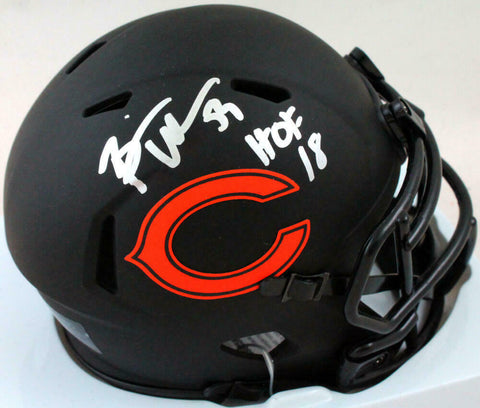 Brian Urlacher Signed Bears Eclipse Speed Mini Helmet w/hof - Beckett W*Silver