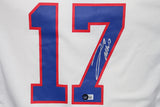 Josh Allen Autographed Buffalo Bills Nike White XL Game Jersey Beckett 38740