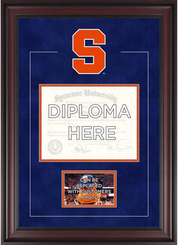 Syracuse Orange 8.5" x 11" Diploma Frame w/Team Logo-Insert Your 4x6 Photo