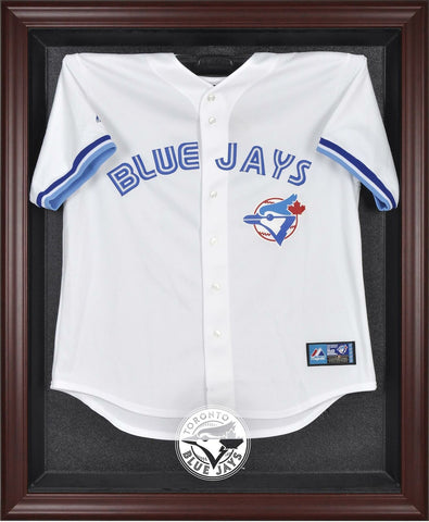 Blue Jays Mahogany Framed Logo Jersey Display Case - Fanatics Authentic