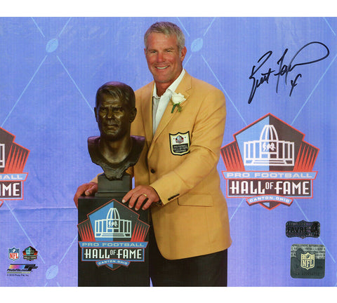 Brett Favre Signed Green Bay Packers Unframed 8x10 Photo - Hall of Fame Speech