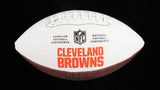 Joe Thomas Signed Cleveland Browns Logo Football (Schwartz COA) 10xPro Bowl O.T.