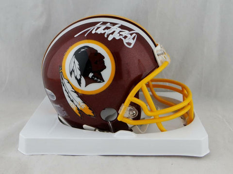 Adrian Peterson Autographed Washington Redskins Mini Helmet - Beckett Auth *Wh
