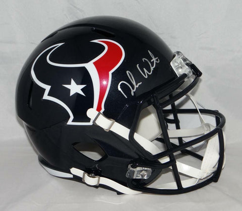 Deshaun Watson Autographed Houston Texans F/S Speed Helmet- JSA W Auth *Silver