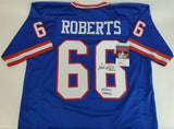 William Roberts Signed Giants Jersey Inscribed "SBXXI" and "SBXXV" (JSA COA) O.G