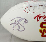 Brian Cushing Autographed USC Trojans Logo Football- JSA W Auth *Left