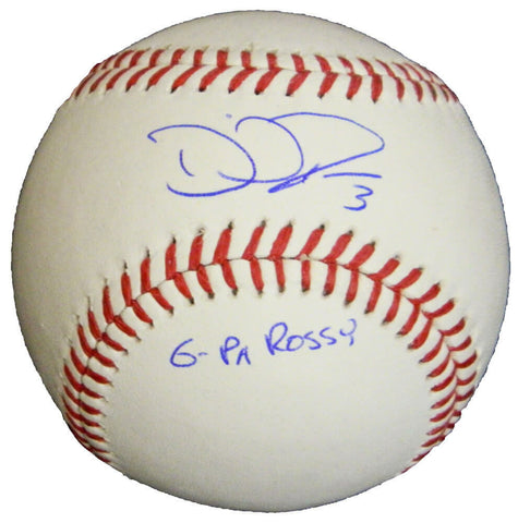 Cubs DAVID ROSS Signed Rawlings Official MLB Baseball w/G-Pa Rossy - SCHWARTZ