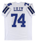 Bob Lilly "HOF 80" Authentic Signed White Pro Style Jersey BAS Witnessed