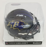 Marquise Brown Signed Baltimore Ravens Mini-Helmet (JSA COA)Rookie Wide Receiver