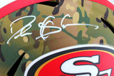 Deion Sanders Autographed 49ers F/S Camo Speed Helmet-Beckett W Hologram *White