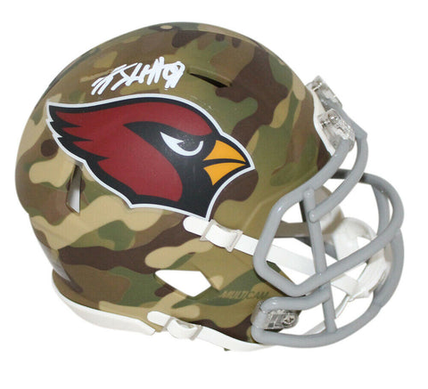 JJ Watt Autographed/Signed Arizona Cardinals Camo Mini Helmet JSA 35074