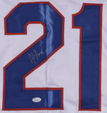 Mike Eruzione Signed Team USA Jersey (JSA Hologram) Miracle on Ice / Captain
