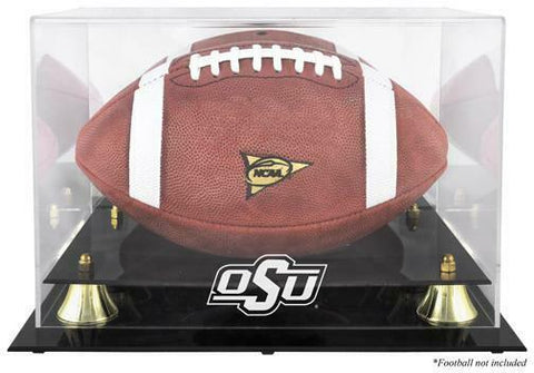 Oklahoma St Cowboys Golden Classic Logo Football Display Case w/Mirror Back