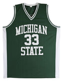 Michigan State Magic Johnson Authentic Signed Green Jersey BAS Witnessed