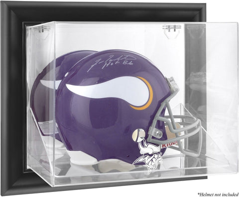 Minnesota Vikings Black Framed Wall-Mountable Helmet Case-Fanatics