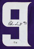 Patrick Jones Authentic Signed Purple Pro Style Jersey Autographed BAS Witnessed