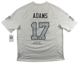 Raiders Davante Adams Authentic Signed White Color Rush Nike Jersey BAS Witness