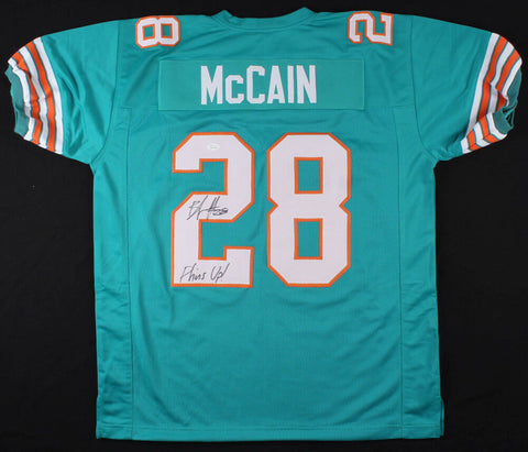 Bobby McCain Signed Miami Dolphins Jersey Inscribed "Phins Up!" (JSA COA) C.B