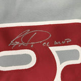 FRAMED Autographed/Signed RYAN HOWARD MVP 33x42 Philadelphia Grey Jersey JSA COA