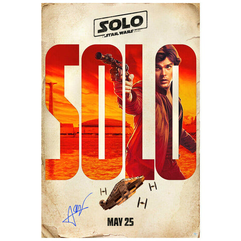 Alden Ehrenreich Autographed 2018 Solo Original 27x40 Double-Sided Movie Poster