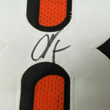 Autographed/Signed CHAD JOHNSON Cincinnati Orange Football Jersey JSA COA Auto