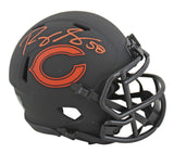 Bears Roquan Smith Authentic Signed Eclipse Speed Mini Helmet BAS Witnessed