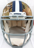Staubach Dorsett Pearson Signed Cowboys F/S Camo Speed Authentic Helmet-BAW Holo