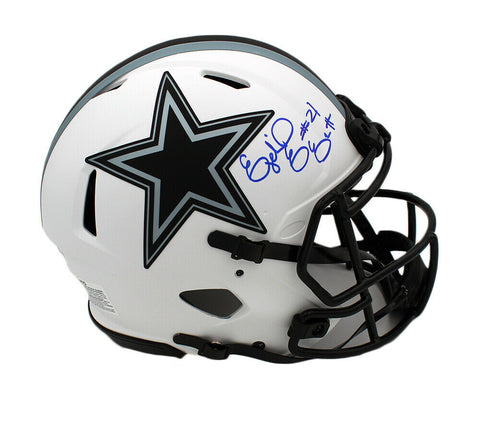 Ezekiel Elliott Signed Dallas Cowboys Speed Authentic Lunar NFL Helmet