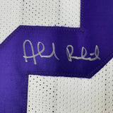 Autographed/Signed AHMAD RASHAD Minnesota White Football Jersey JSA COA Auto