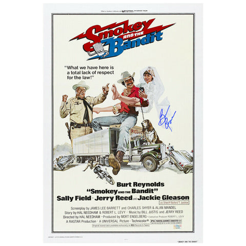 Burt Reynolds Autographed Smokey and The Bandit 16x24 Poster