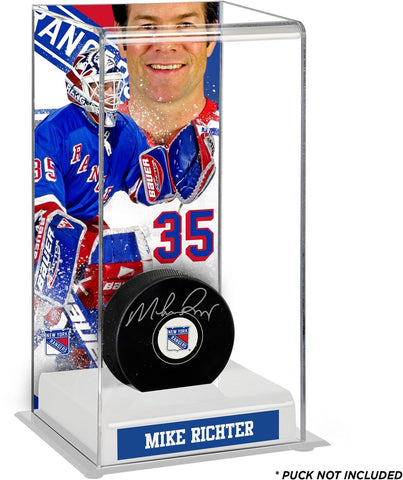 Mike Richter New York Rangers Deluxe Tall Hockey Puck Case