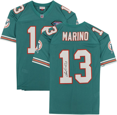 Dan Marino Miami Dolphins Signed Mitchell & Ness Aqua Authentic Jersey