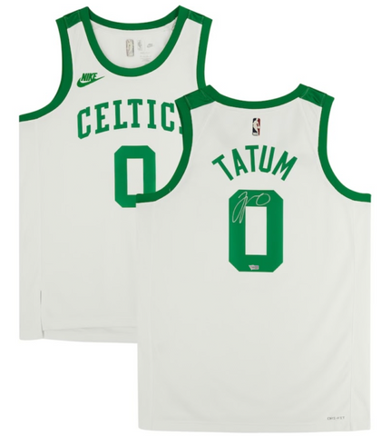 JAYSON TATUM Autographed Boston Celtics Year 0 Nike White Jersey FANATICS