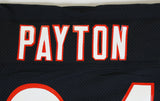 Bears Walter Payton "Sweetness, 34" Signed Navy Blue Wilson Jersey BAS #AA03176