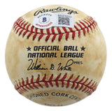Phillies Steve Carlton Signed Thumbprint Onl Baseball LE #105/200 BAS #BD23253