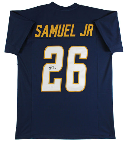 Asante Samuel Jr. Authentic Signed Navy Blue Pro Style Jersey JSA Witnessed
