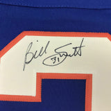 Autographed/Signed BILLY SMITH New York Blue Hockey Jersey JSA COA Auto