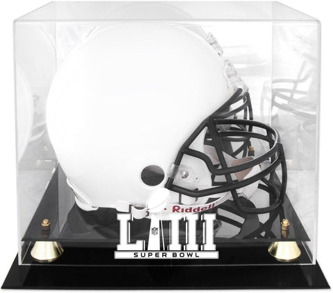 Super Bowl LIII Golden Classic Helmet Logo Display Case - Fanatics