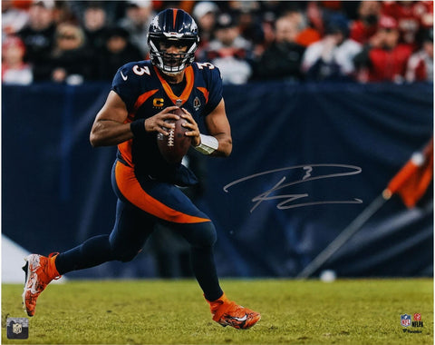 Russell Wilson Denver Broncos Autographed 16" x 20" Running Photograph