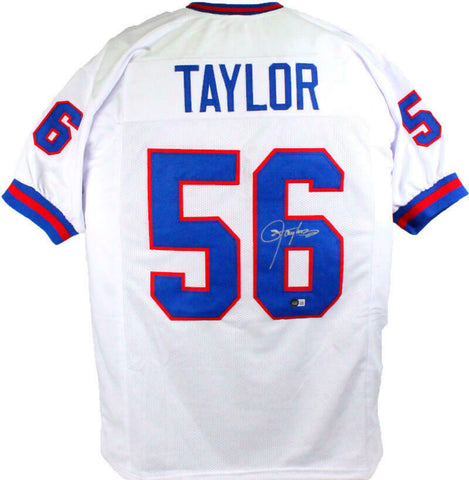 Lawrence Taylor Autographed White Pro Style- Beckett W *Silver