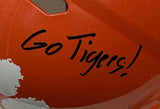 DJ UIAGALELEI Autographed "Go Tigers" Authentic Speed Helmet FANATICS