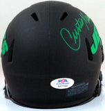 Curtis Martin Autographed NY Jets Eclipse Mini Helmet- PSA/DNA *Green