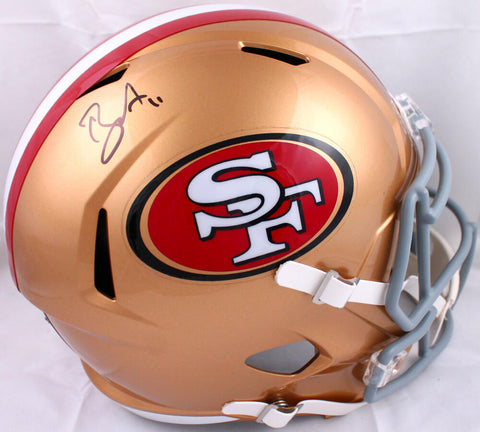 Brandon Aiyuk Autographed San Francisco 49ers Speed Helmet-Beckett W Hologram