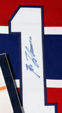 Guy Lafleur Signed Canadiens 28x36 Custom Framed Jersey Display (PSA COA)